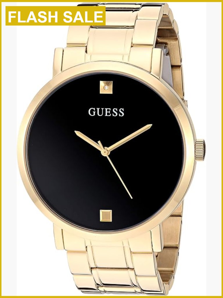 Stainless Steel Diamond Dial Watch Quartz Movement Water Resistant